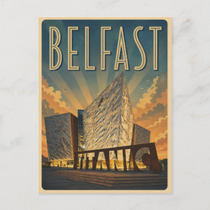 Klassieke Belfast Noord-Ierland titanic cadeaus  Briefkaart