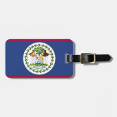Klassieke Belize vlag Bagagelabel (Voorkant horizontaal)