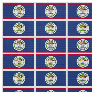 Klassieke Belize vlag Stof