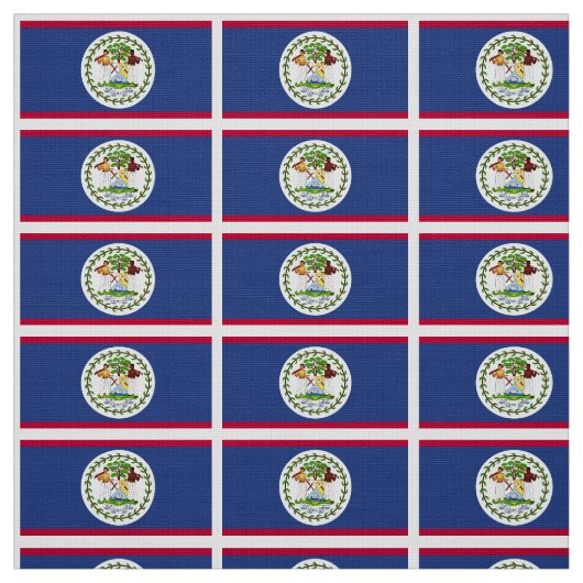 Klassieke Belize vlag Stof (Swatch)
