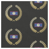 Klassieke Belize vlag Stof (Close Up)