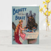 Klassieke Belle en het Beest Kaart (Gele Bloem)