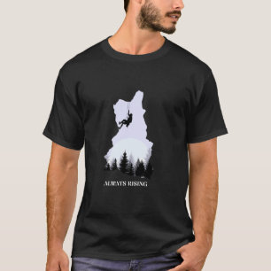 Klassieke bergbeklimming Klimmer Bergen T-shirt