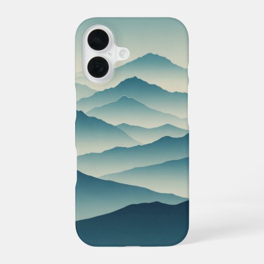 Klassieke bergketens iPhone 16 hoesje (Achterkant)