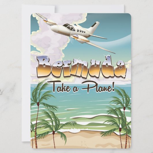 Klassieke Bermudavakantieposter. (Voorkant)