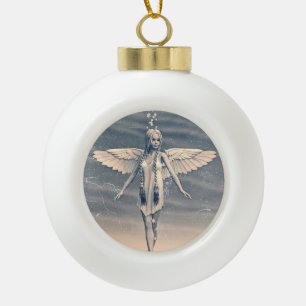 Klassieke Beschermengel Regenboog Kunst Keramische Bal Ornament