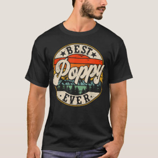 Klassieke beste klaproos ooit Vaderdag Opa T-shirt
