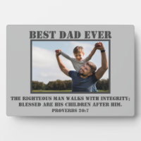 Klassieke beste pa-werkwoorden 20:7 Foto Plaque