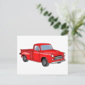 Klassieke bestelwagen briefkaart (Staand voorkant)