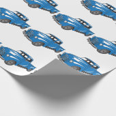 Klassieke bestelwagen cadeaupapier (Hoek)