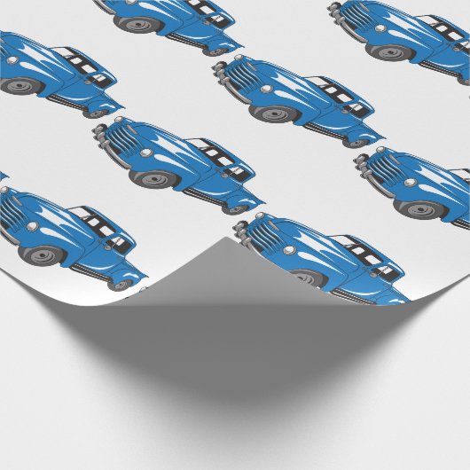 Klassieke bestelwagen cadeaupapier (Hoek)