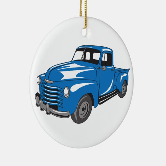 Klassieke bestelwagen keramisch ornament (Rechts)