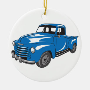 Klassieke bestelwagen keramisch ornament