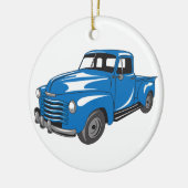 Klassieke bestelwagen keramisch ornament (Links)