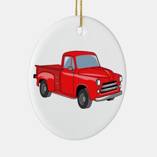 Klassieke bestelwagen keramisch ornament (Rechts)