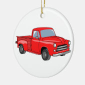 Klassieke bestelwagen keramisch ornament (Links)