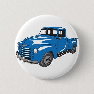 Klassieke bestelwagen ronde button 5,7 cm