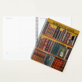 Klassieke bibliotheek met Hoesje van boek - Planne Planner
