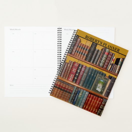 Klassieke bibliotheek met Hoesje van boek - Planne Planner (Display)