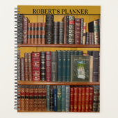 Klassieke bibliotheek met Hoesje van boek - Planne Planner (Voorkant)