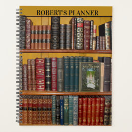 Klassieke bibliotheek met Hoesje van boek - Planne Planner