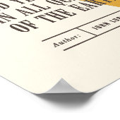 Klassieke bibliotheekofferte van John Lubbock Poster (Hoek)