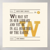 Klassieke bibliotheekofferte van John Lubbock Poster (Voorkant)