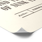 Klassieke bibliotheekofferte van Virginia Woolf Poster (Hoek)