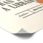 Klassieke bibliotheekofferte van Walter Savage Lan Poster (Hoek)