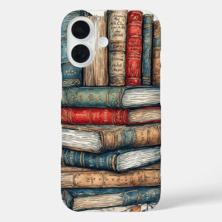Klassieke bibliotheekplank iPhone 16 hoesje