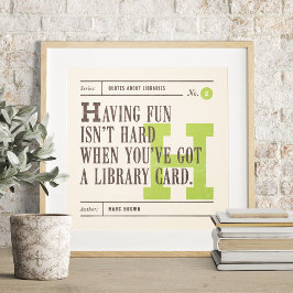 Klassieke bibliotheekquote van Marc Brown Poster