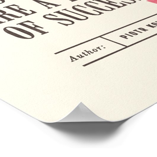 Klassieke bibliotheekquote van Piotr Kowalczyk Poster (Hoek)