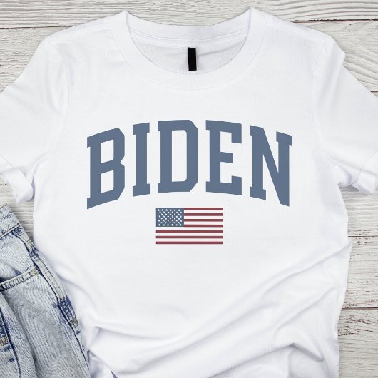 Klassieke Biden 2024 Amerikaanse vlag T-shirt