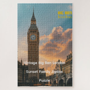 Klassieke Big Ben Londen Zonsondergang Familie Leg Legpuzzel