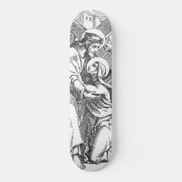 Klassieke bijbelse kunst persoonlijk skateboard
