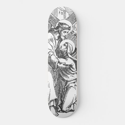 Klassieke bijbelse kunst persoonlijk skateboard (Voorkant)