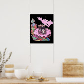 Klassieke bijennetten van 1970 poster (Keuken)