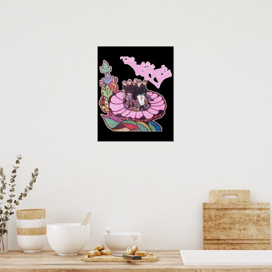 Klassieke bijennetten van 1970 poster (Keuken)