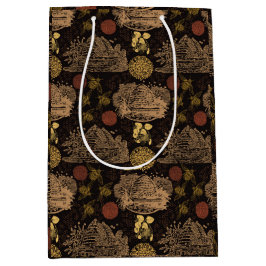 Klassieke Bijenraat Bij Zwart Medium Cadeauzakje