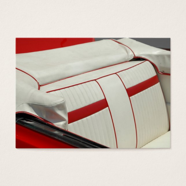Klassieke binnenkant van de auto visitekaartje (Voorkant)