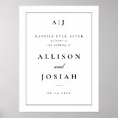 Klassieke Black en White Weduwen Welkom Poster (Voorkant)