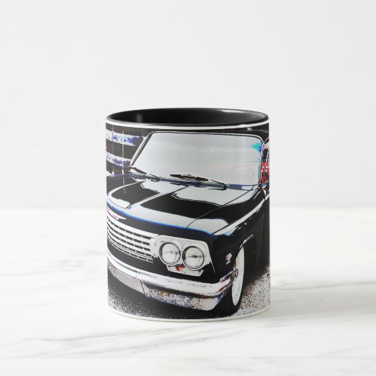 Klassieke Black Impala Car Art Mok Cup (Midden)