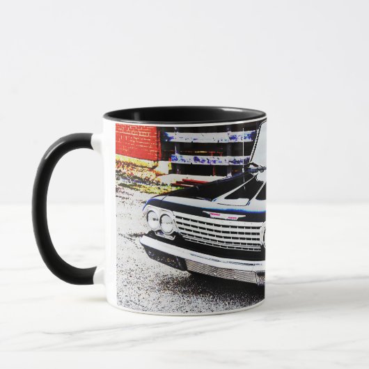 Klassieke Black Impala Car Art Mok Cup (Links)