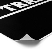 Klassieke Black/White Piano Keys groeien niet op! Poster (Hoek)