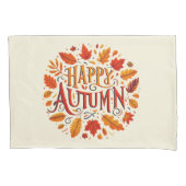klassieke bladeren & Happy Autumn Kussensloop (Voorkant)