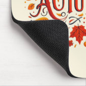 klassieke bladeren & Happy Autumn Muismat (Hoek)
