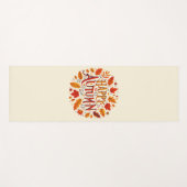 klassieke bladeren & Happy Autumn Yogamat (Voorkant (horizontaal))