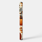 klassieke bladeren/pompoenen/eikels Herfst iPhone Hoesje (Linkerkant)
