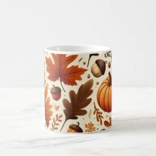 klassieke bladeren/pompoenen/eikels Herfst Koffiemok