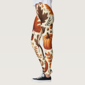 klassieke bladeren/pompoenen/eikels Herfst Leggings (Links)